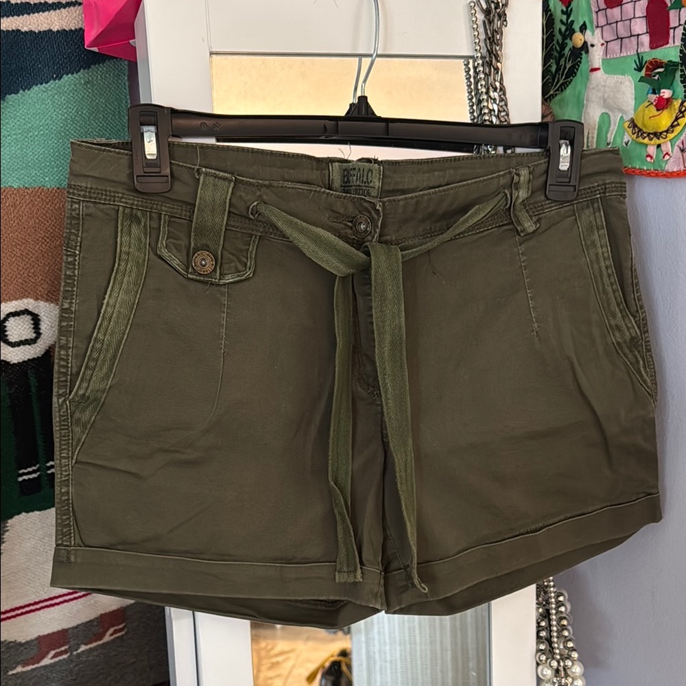 Buffalo David Bitton Green Cargo Shorts